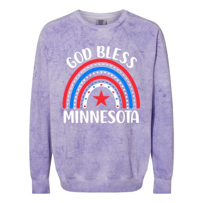 Minnesota Cool Gift I Love Minnesota Usa Great Gift Colorblast Crewneck Sweatshirt