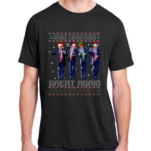 Make Christmas Great Again Ugly Sweaters Trump Dance Santa Adult ChromaSoft Performance T-Shirt