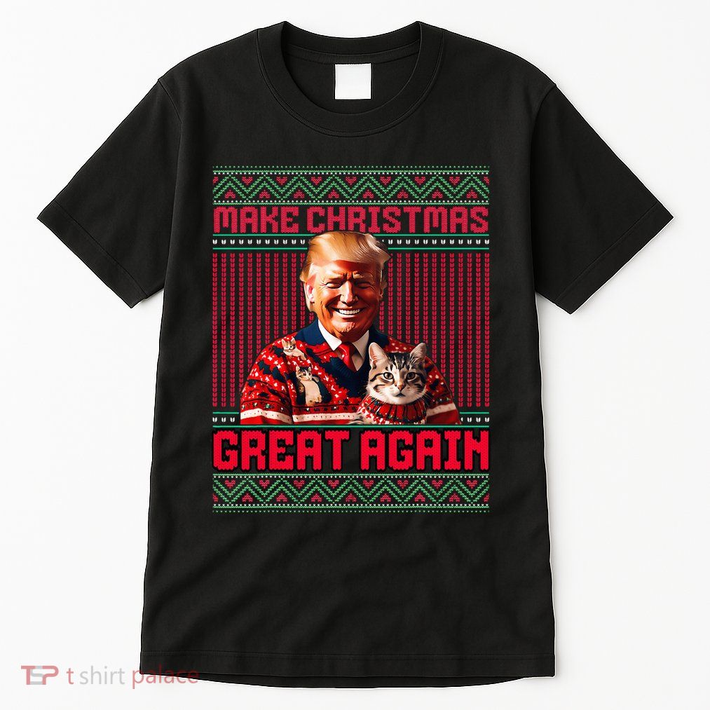 Make Christmas Great Again Xmas Funny Trump Pajamas Ugly Tall T-Shirt