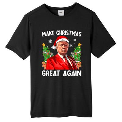 Make Christmas Great Again Funny Santa Trump 2024 Tall Fusion ChromaSoft Performance T-Shirt