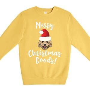 Merry Christmas Goldendoodle Funny Dog Premium Crewneck Sweatshirt