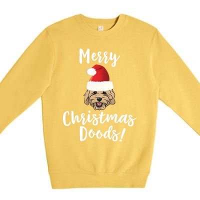 Merry Christmas Goldendoodle Funny Dog Premium Crewneck Sweatshirt