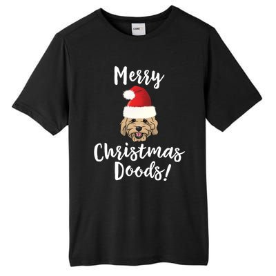 Merry Christmas Goldendoodle Funny Dog Tall Fusion ChromaSoft Performance T-Shirt