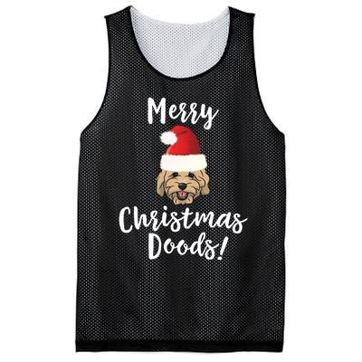 Merry Christmas Goldendoodle Funny Dog Mesh Reversible Basketball Jersey Tank