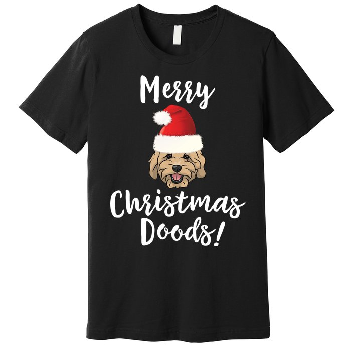 Merry Christmas Goldendoodle Funny Dog Premium T-Shirt