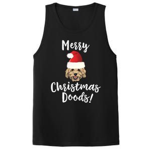 Merry Christmas Goldendoodle Funny Dog PosiCharge Competitor Tank