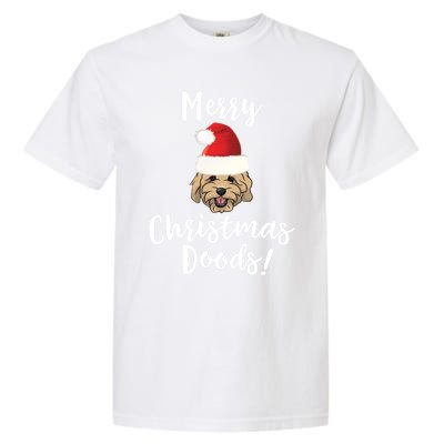 Merry Christmas Goldendoodle Funny Dog Garment-Dyed Heavyweight T-Shirt