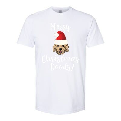 Merry Christmas Goldendoodle Funny Dog Softstyle CVC T-Shirt