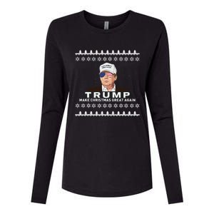 Make Christmas Great Again Trump Xmas Funny 2024 Womens Cotton Relaxed Long Sleeve T-Shirt