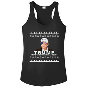 Make Christmas Great Again Trump Xmas Funny 2024 Ladies PosiCharge Competitor Racerback Tank