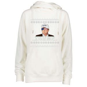 Make Christmas Great Again Trump Xmas Funny 2024 Womens Funnel Neck Pullover Hood