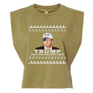 Make Christmas Great Again Trump Xmas Funny 2024 Garment-Dyed Women's Muscle Tee