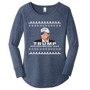 Make Christmas Great Again Trump Xmas Funny 2024 Women's Perfect Tri Tunic Long Sleeve Shirt