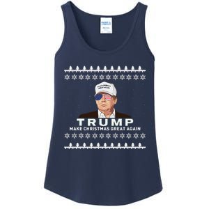 Make Christmas Great Again Trump Xmas Funny 2024 Ladies Essential Tank