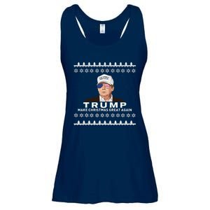 Make Christmas Great Again Trump Xmas Funny 2024 Ladies Essential Flowy Tank