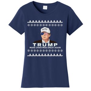 Make Christmas Great Again Trump Xmas Funny 2024 Women's T-Shirt