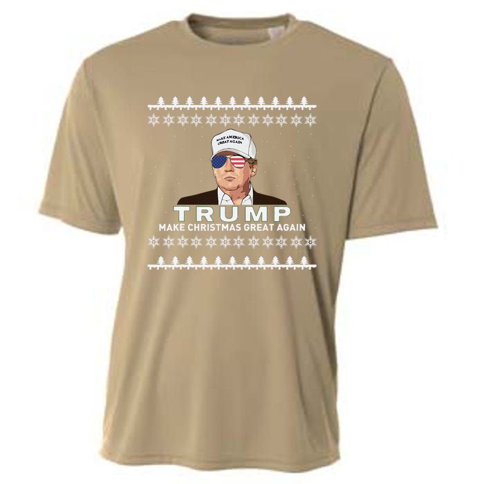 Make Christmas Great Again Trump Xmas Funny 2024 Cooling Performance Crew T-Shirt