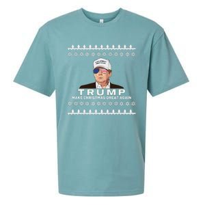 Make Christmas Great Again Trump Xmas Funny 2024 Sueded Cloud Jersey T-Shirt