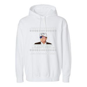 Make Christmas Great Again Trump Xmas Funny 2024 Garment-Dyed Fleece Hoodie