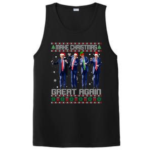 Make Christmas Great Again Ugly Trump Dance Santa Great Gift PosiCharge Competitor Tank