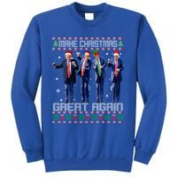 Make Christmas Great Again Ugly Trump Dance Santa Great Gift Sweatshirt