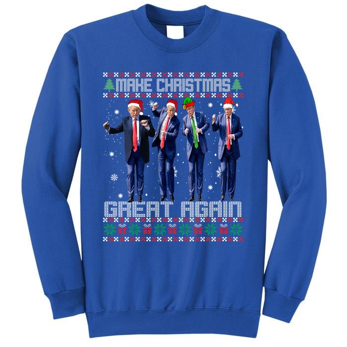 Make Christmas Great Again Ugly Trump Dance Santa Great Gift Sweatshirt