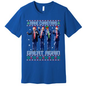 Make Christmas Great Again Ugly Trump Dance Santa Great Gift Premium T-Shirt