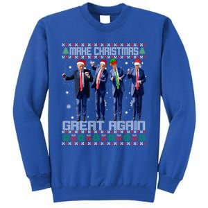 Make Christmas Great Again Ugly Trump Dance Santa Great Gift Tall Sweatshirt