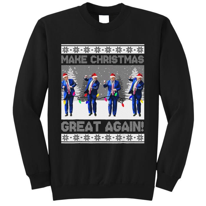 Make Christmas Great Again Trump Dance Xmas Sweatshirt