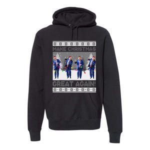 Make Christmas Great Again Trump Dance Xmas Premium Hoodie