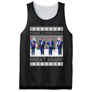 Make Christmas Great Again Trump Dance Xmas Mesh Reversible Basketball Jersey Tank