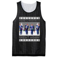 Make Christmas Great Again Trump Dance Xmas Mesh Reversible Basketball Jersey Tank