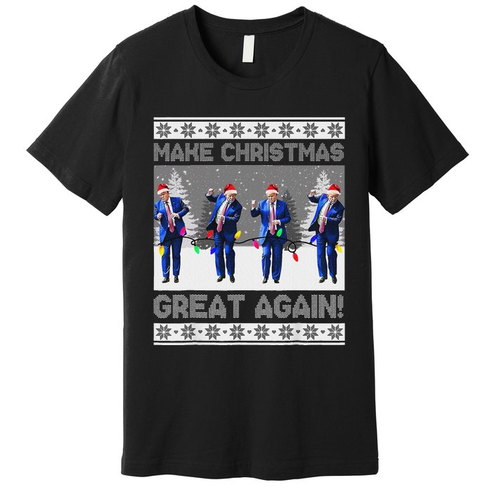 Make Christmas Great Again Trump Dance Xmas Premium T-Shirt