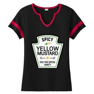 Mustard Condiments Group Halloween Costumes Ladies Halftime Notch Neck Tee