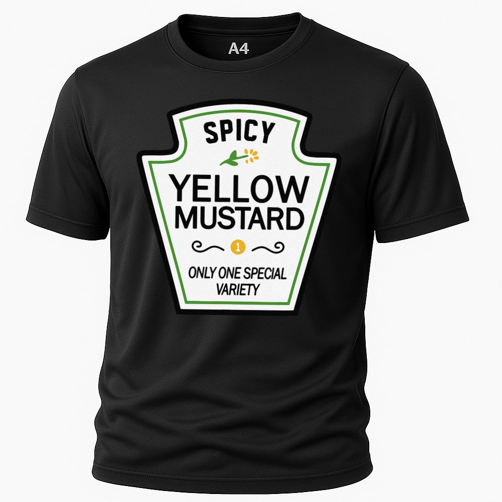 Mustard Condiments Group Halloween Costumes Cooling Performance Crew T-Shirt