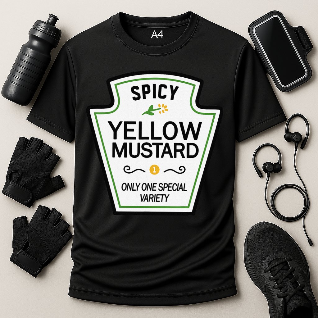 Mustard Condiments Group Halloween Costumes Cooling Performance Crew T-Shirt