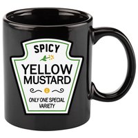 Mustard Condiments Group Halloween Costumes 11oz C Handle Ceramic Mug