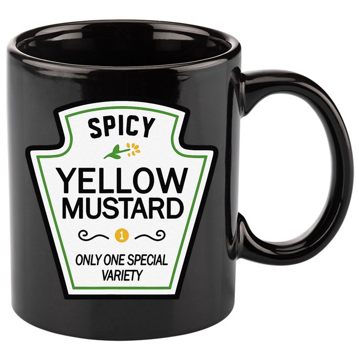 Mustard Condiments Group Halloween Costumes 11oz C Handle Ceramic Mug