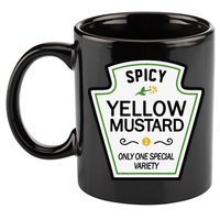 Mustard Condiments Group Halloween Costumes 11oz C Handle Ceramic Mug