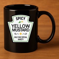 Mustard Condiments Group Halloween Costumes 11oz C Handle Ceramic Mug