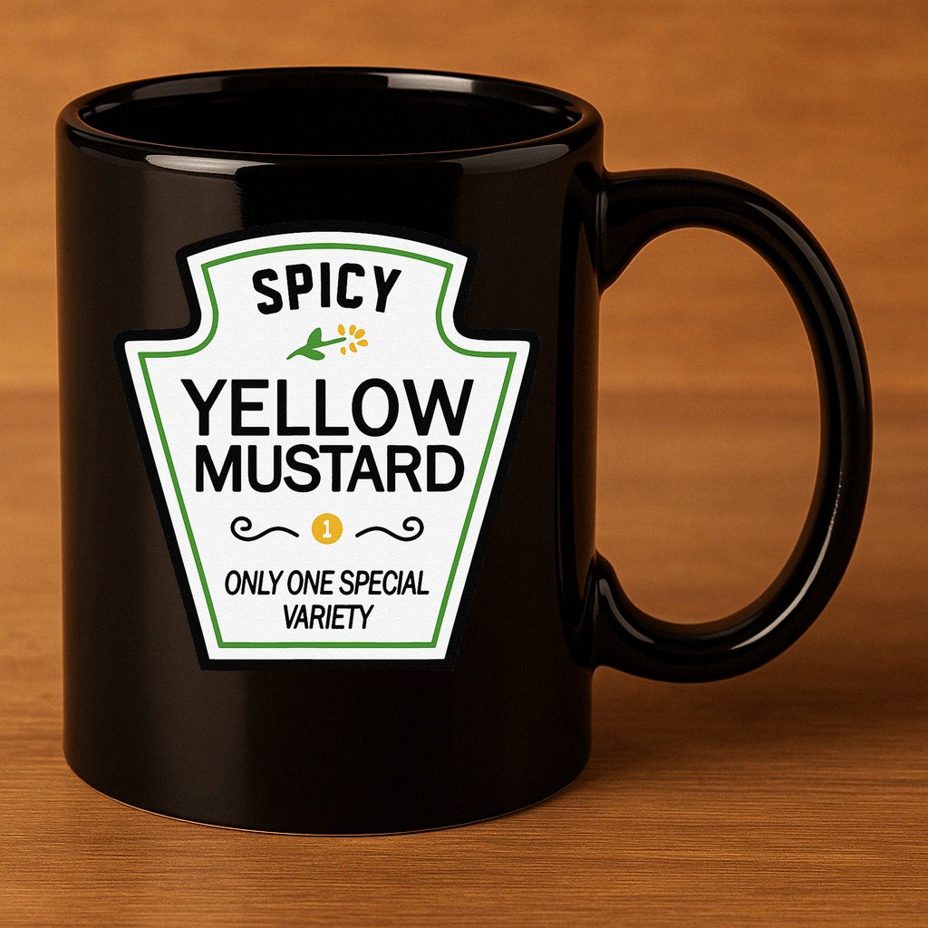 Mustard Condiments Group Halloween Costumes 11oz C Handle Ceramic Mug