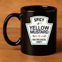 Mustard Condiments Group Halloween Costumes 11oz C Handle Ceramic Mug