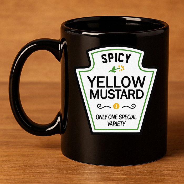 Mustard Condiments Group Halloween Costumes 11oz C Handle Ceramic Mug
