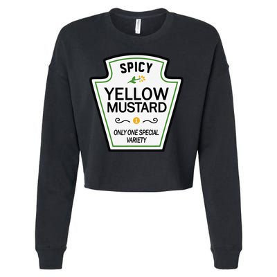 Mustard Condiments Group Halloween Costumes Cropped Pullover Crew