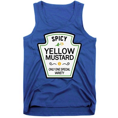 Mustard Condiments Group Halloween Costumes Tank Top