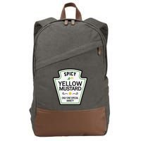 Mustard Condiments Group Halloween Costumes Cotton Canvas Backpack