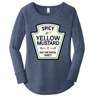 Mustard Condiments Group Halloween Costumes Women's Perfect Tri Tunic Long Sleeve Shirt