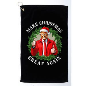 Make Christmas Great Again Donald Trump Maga Platinum Collection Golf Towel