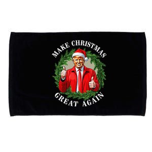 Make Christmas Great Again Donald Trump Maga Microfiber Hand Towel