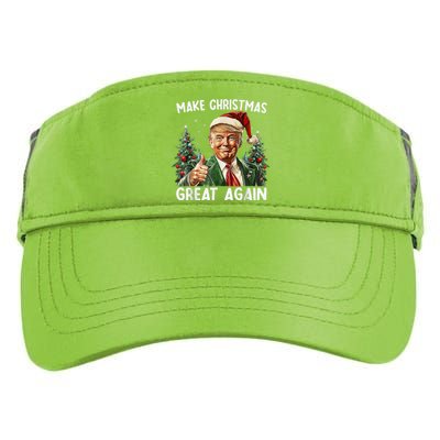 Make Christmas Great Again Funny Santa Trump 2024 Xmas Adult Drive Performance Visor